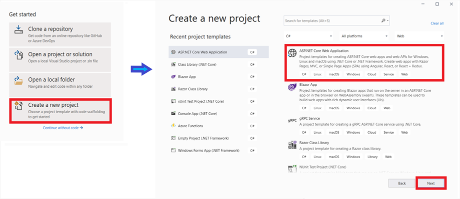 Create New project